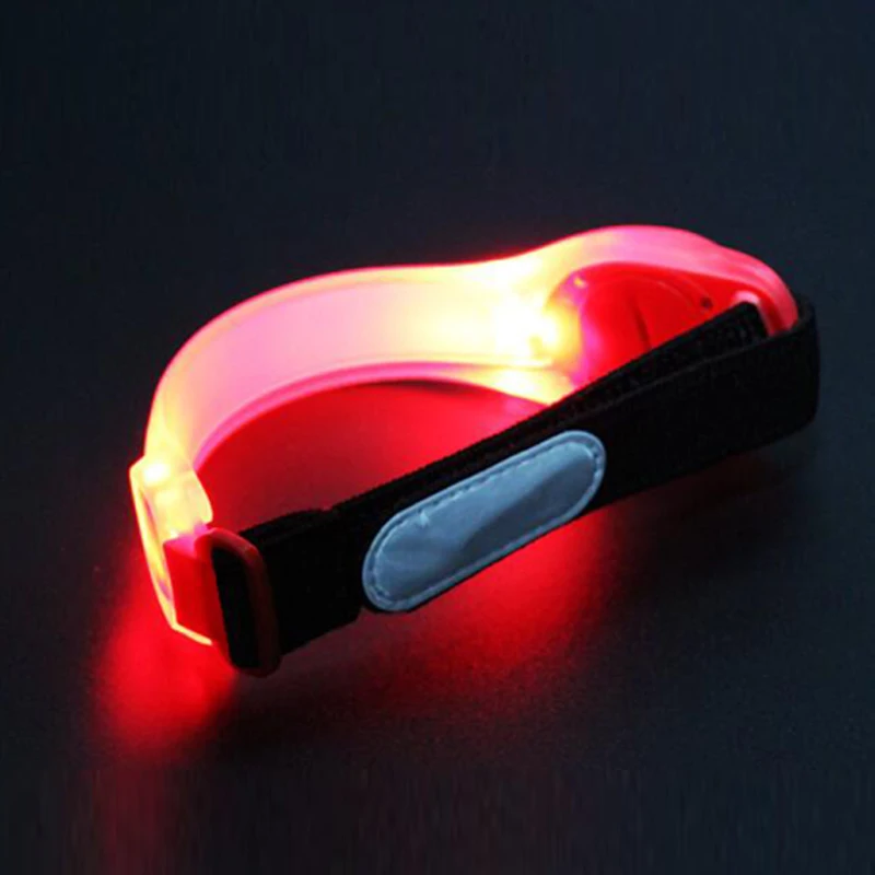 Warning Arm Belts Strap Sport Jogging Running Cycling Safety Bands Outdoor Steady Flashing LED Luminous Glare Glow Light Armband (6)
