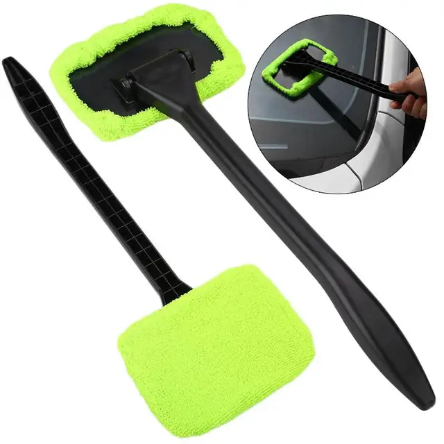 Microfiber Car Vehicle Windshield Cleaner Long Handle Car Wash Brush