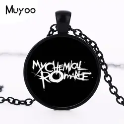 Ожерелье с фотографией под стеклом Rock Band My Chemical Romance Цепочки и ожерелья Цинк Подвеска из стекловолокна ожерелье из художественного стекла HZ1