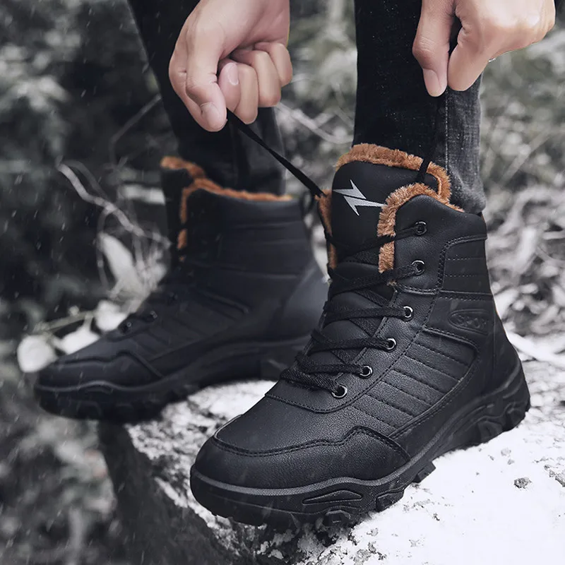 KOZLOV/очень теплые зимние ботинки мужские роскошные брендовые модные зимние ботинки «милитари» для мужчин; Водонепроницаемая Обувь повседневные ботинки на меху