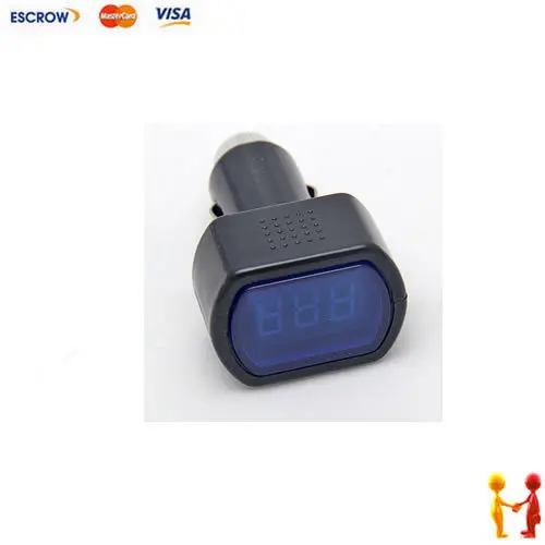 Digital LCD Cigarette Lighter Voltage Panel Meter Monitor Car Volt