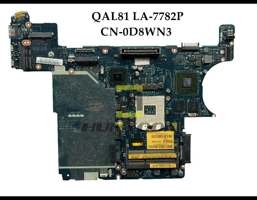 Wholesale Qal81 La 77p For Dell Latitude E6430 Laptop Motherboard Cn 0d8wn3 D8wn3 Slj8a Hm77 Pga9 Ddr3 100 Fully Tested Motherboards Aliexpress