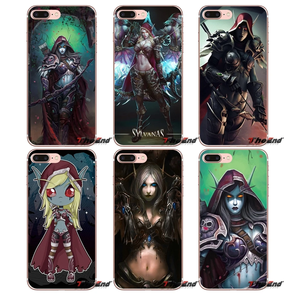 

For Samsung Galaxy S2 S3 S4 S5 MINI S6 S7 edge S8 S9 Plus Note 2 3 4 5 8 Coque Fundas World of Warcraft Sylvanas Windrunner Case