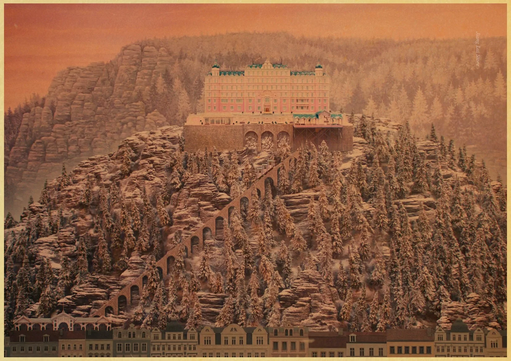 Классический фильм Wes Anderson фильм Grand Budapest отель ретро постер винтажный настенный Декор для дома Бар Кафе детская комната