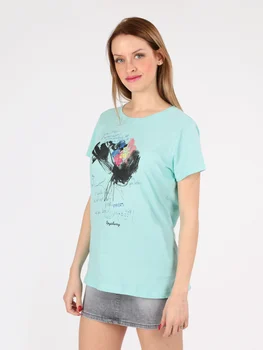

Cotton T shirt with print