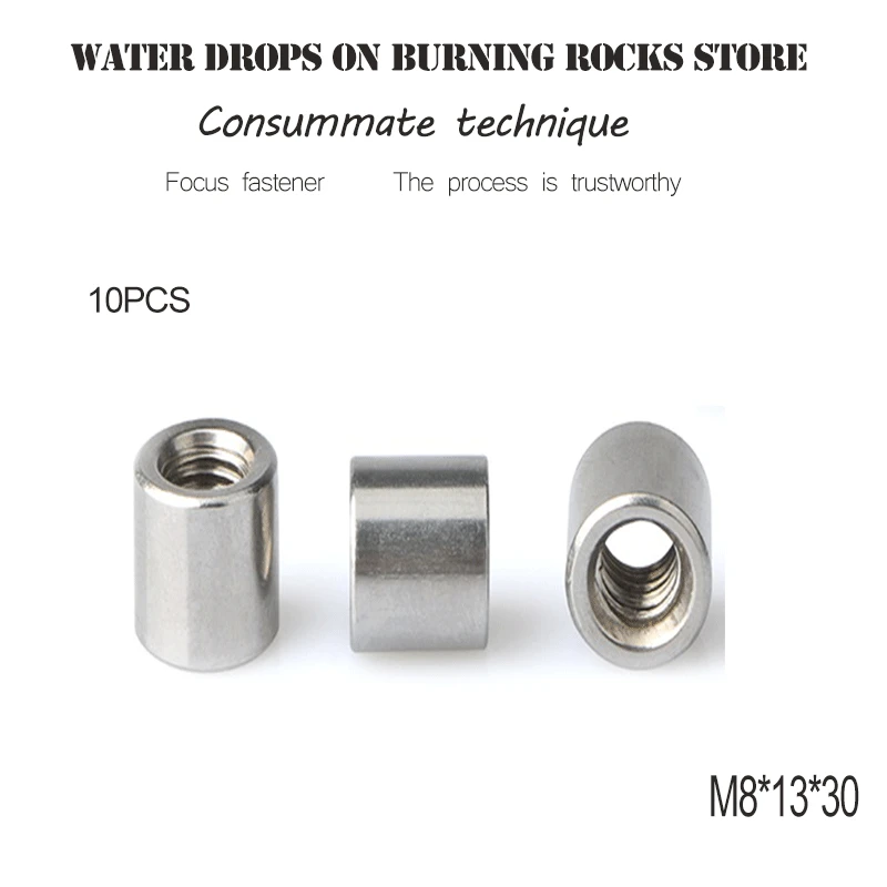 Buy Free shopping 10pcs/lot M8*13*30 Hex Longer Union