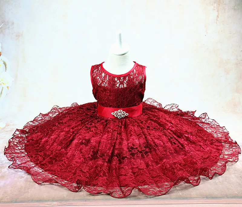 

Girls Summer Lace Dresses for Prom party and wedding vestido infantil Princess Full Frocks Dress Size For 2 4 6 8 10 12 Years