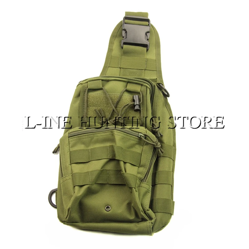 Army Green Military Tactical Sling Daypack Chest Pack Travel Crossbody