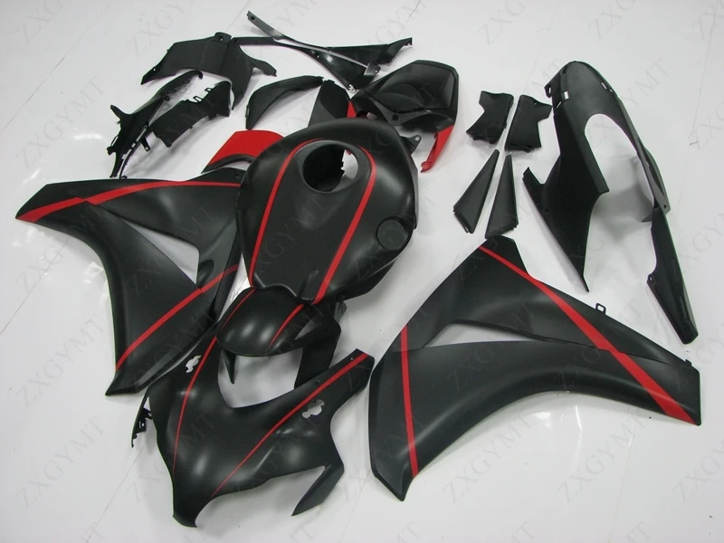 Тела Наборы для Honda Cbr1000 RR 2008 - 2011 матовый черный красный Обтекатели Fireblade