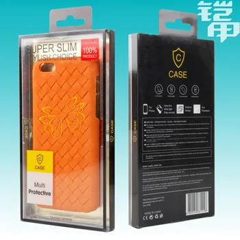 

Wholesale LOGO Customize PVC Plastic Retail Packaging plastic Box for iPhone 7 7 plus case Inner Trays holder KJ-673 100pcs