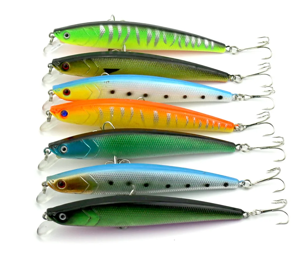 HENGJIA 350pcs 110mm Minnow plastic Hard baits Fishing lures mixed tackle baits Minnow 11CM 10