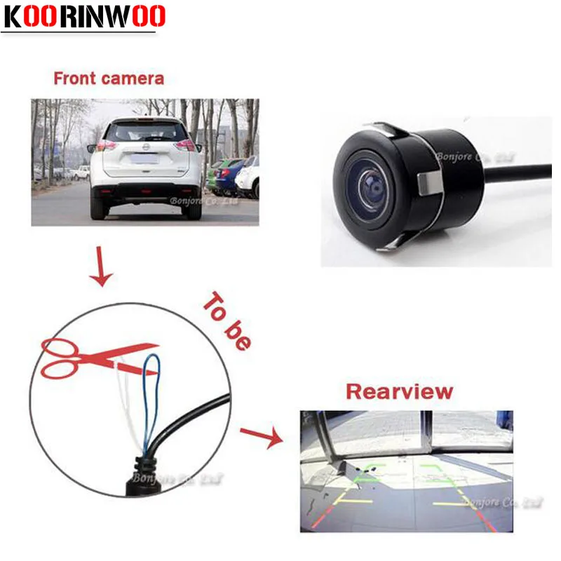 

Koorinwoo Auto Parking CCD Car Switch Camera Universal Camera Front camera / Rear View Camera Backup Reverse Parking Assistance