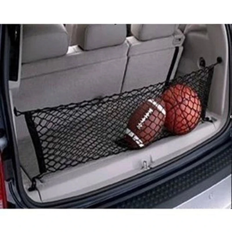 

90cm x 40cm Car Seat Back Storage Mesh Elastic Net Bag Double Layer Vertical Shielding Net Trunk Organizer Protected Rear Door