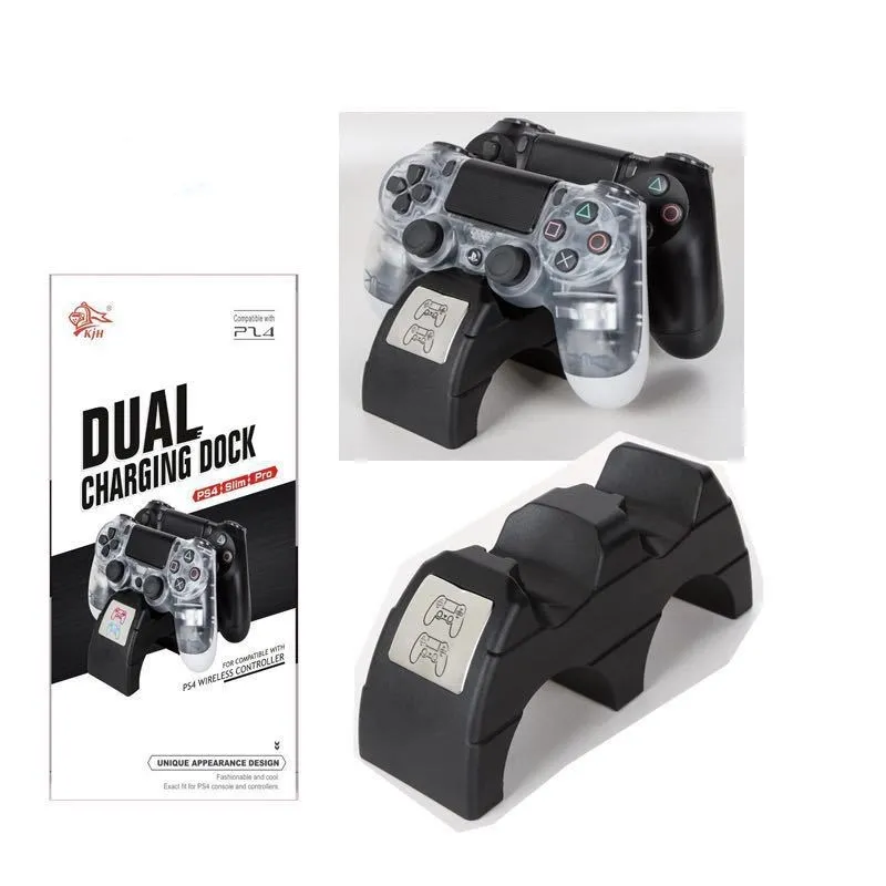 

USB Dual Gamepad Charger Wireless Game Controller Dock Power Supply Charging Station Stand for Sony Playstation 4 PS4/SLIM/PRO
