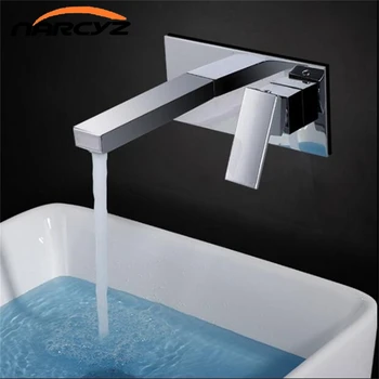 

Into the wall cold and hot Water Taps Bathroom Faucet Wall type Mixer Single Handles Table basin wash basin faucet XR82225