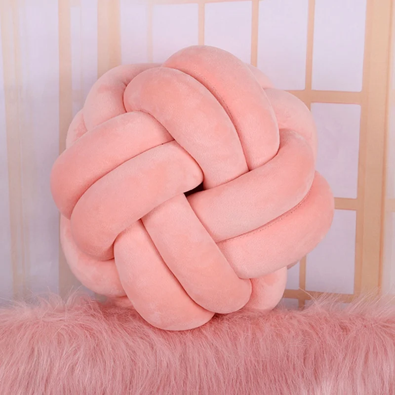 

Creative 20cm Knotted Ball Cushion Throw Pillow Waist Back Cushion Home Sofa Bed Decor Dolls Toys For Kids