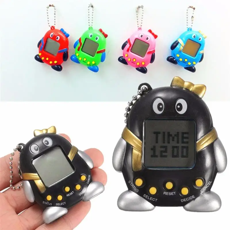 Tamagotchi электронные питомцы игрушки кибер цифровой Виртуальная кибер Pet Пингвины Забавные игрушки ручной игровой автомат для детей подарок