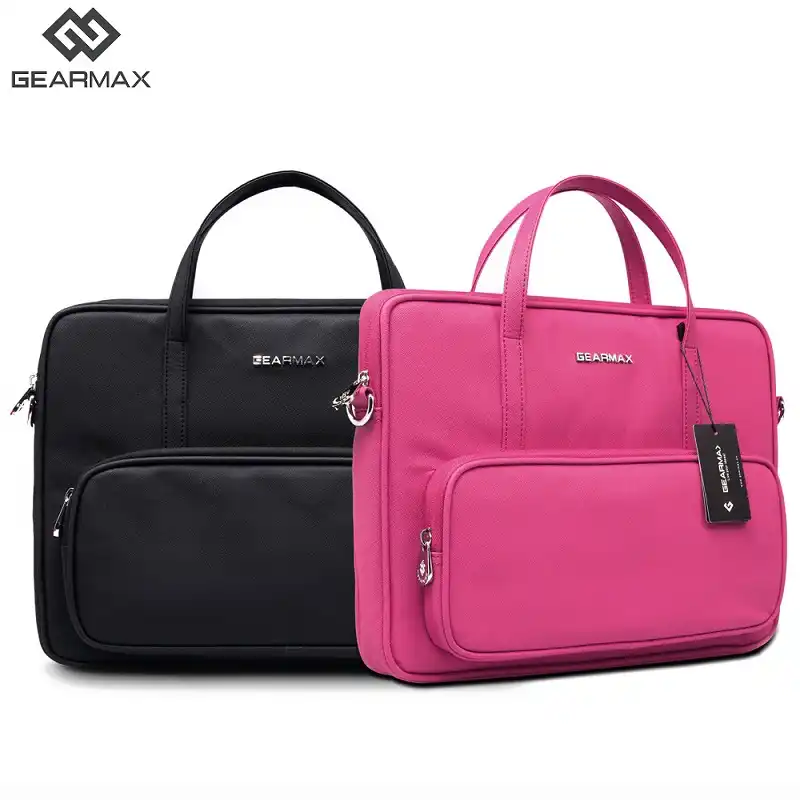 pink laptop messenger bag