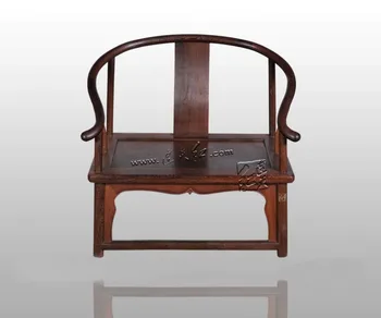 

LianTianHong Classical Furniture Low armchair Burma Rosewood kitchen Dining/Living Room Bamboo seat chairs Antique Solid Wood