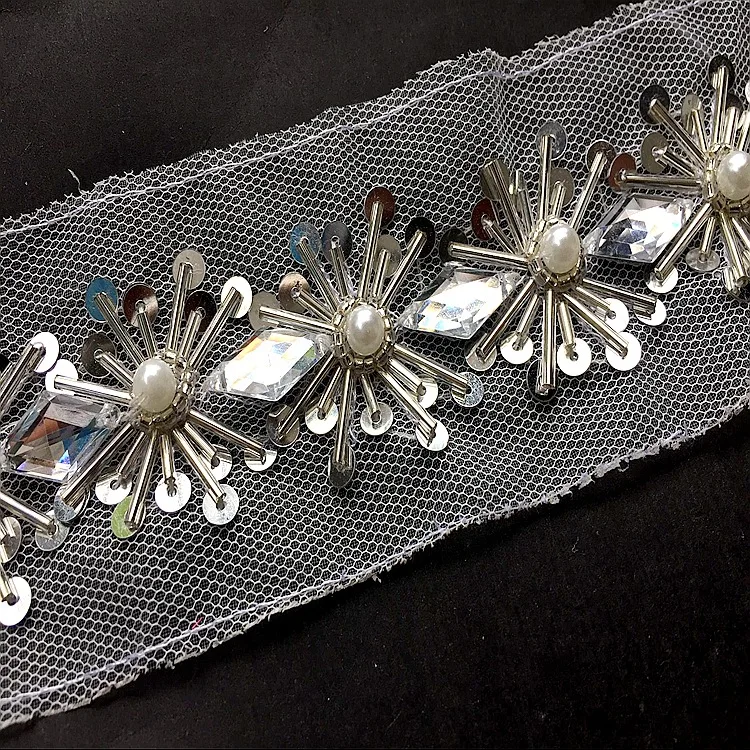 sequin lace trim