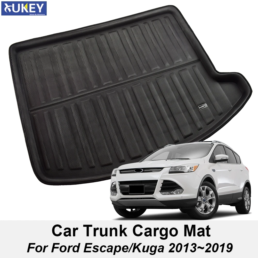 Подходит для Ford Escape Kuga 3d 2013-2015 2016 2017 2018 2019 коврик ботинок задний багажник лайнер