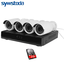H.265 4CH CCTV Системы 5MP 3MP 2MP металл открытый IP Камера 4CH 1080 P POE NVR комплект сигнализации E-mail Ночное видение приложение PC Remote