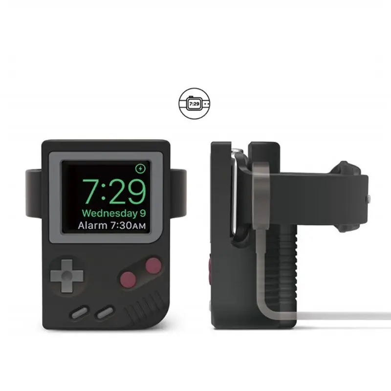 Для Apple Watch Series 1/2/3 42 мм 38 40 44 силиконовая Ретро игровая консоль дизайн Подставка