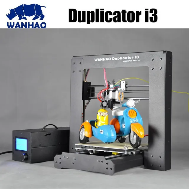 Best Quality WANHAO new developed I3 V2.1 in new version mothermoard 3d printer in high performance-price ratio, printing size 200*200*180mm