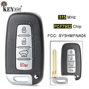 

KEYECU 315MHz PCF7952 Chip FCC: SY5HMFNA04 Smart 3+1 4 Button Remote Key Fob for Kia Sportage Soul, for Hyundai Elantra Genesis