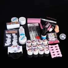 Горячая Женская мода Pro полный 36 Вт белая лампа сушилка 12 цветов УФ гель для ногтей Набор инструментов Набор и Прямая