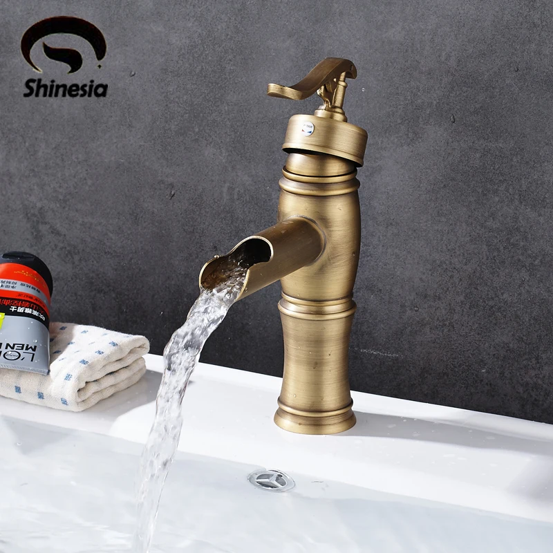 Free Shipping Antique Brass Bathroom Sink Faucet Single Handle Mixer Tap Countertop Vessel Mixer Tap Free Shipping Antique Brass Bathroom Sink Faucet Single Handle Mixer Tap Countertop Vessel Mixer Tap