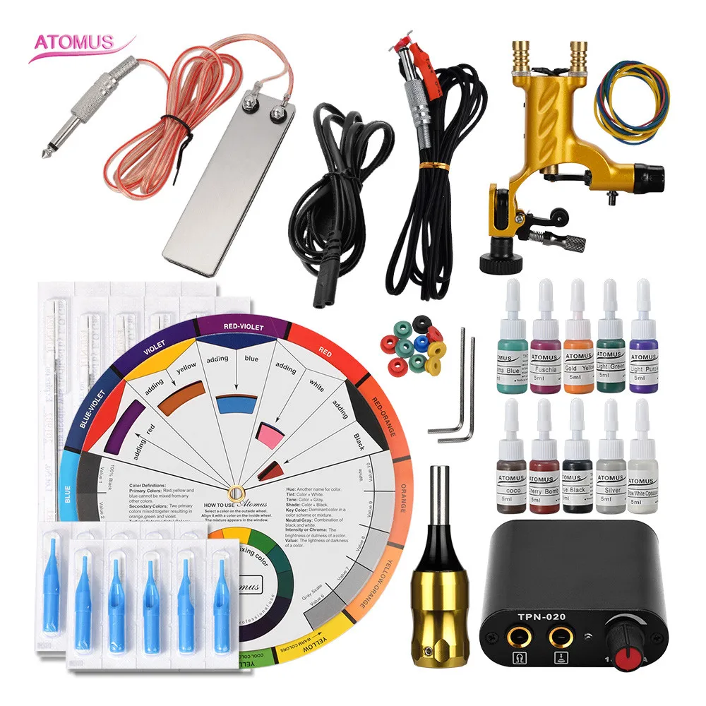 

Rotary Tattoo Machine Kit Para Tatuar Rotativa Tatuagem Kits Makeup Ensemble A Tatouer Professionnelle Profissional Tools Tattoo