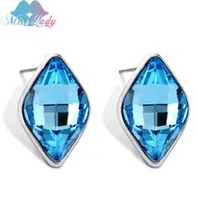 Miss Lady Nuevo 2017 Oro Diseño Water Drop Pendientes de Cristal Al Por Mayor de Joyería de Moda Joyería para las mujeres MLY2897