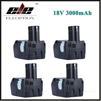 

4x Eleoption 18V 3000mAh Battery for HITACHI Rechargeable Power Tool Li-ion Battery for HITACHI BCL1815 BCL1830 EBM1830 327730