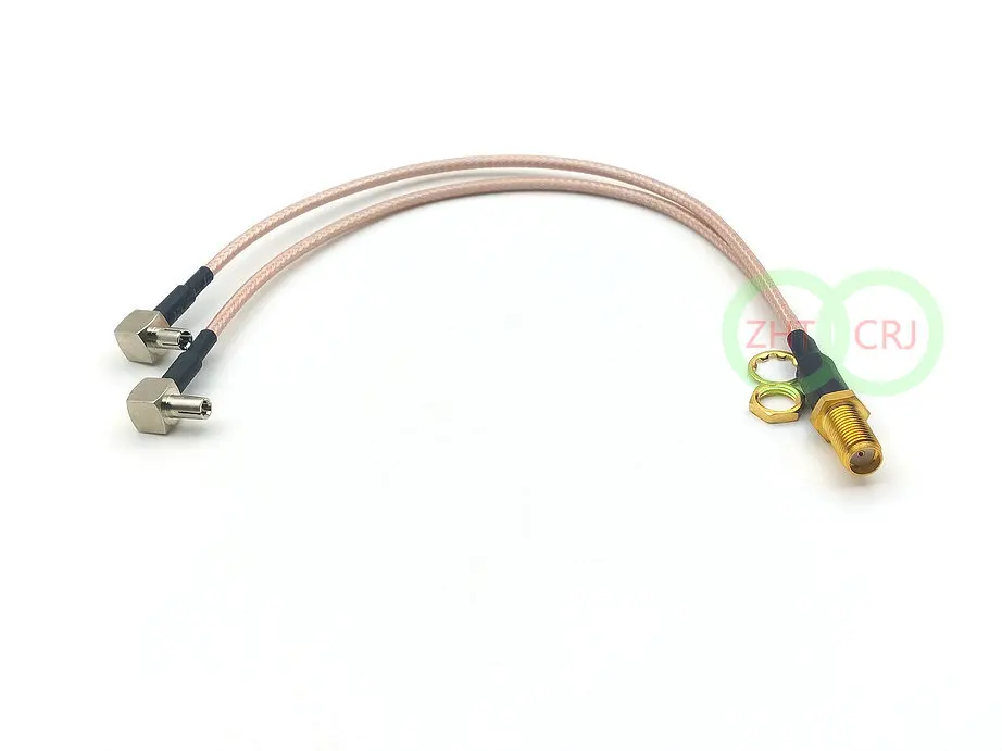20 шт. SMA female TO Y type 2X L TS9 сплиттер папа комбинированный кабель RG316|sma female|sma smasma to sma |