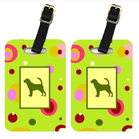 Carolines Treasures CK1014BT Bloodhound Luggage Tag - Pair 2 4 x 2.75 In. (1)