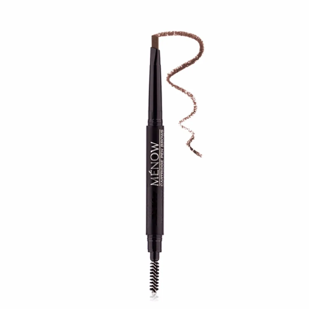 Menow Марка с автоматическим поворотом для бровей eyebrow pencil кисть Водонепроницаемый Пот прочного мягкий и естественный треугольная ручка дизайн L1404