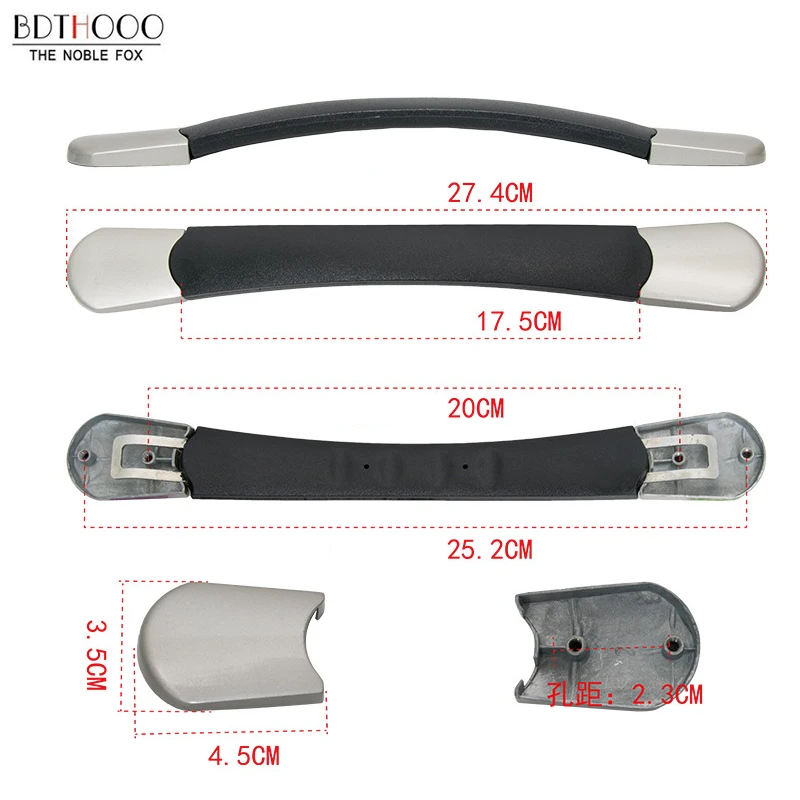 27.4cm Replacement Luggage handle for suitcase Parts Long section Fix