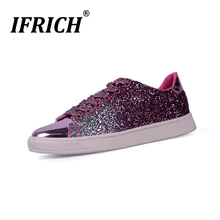 Молодежная блестящая обувь для скейтбординга, Аутентичные уличные кроссовки с низким вырезом для девочек, женская школьная обувь для спортзала, прогулочные спортивные кроссовки