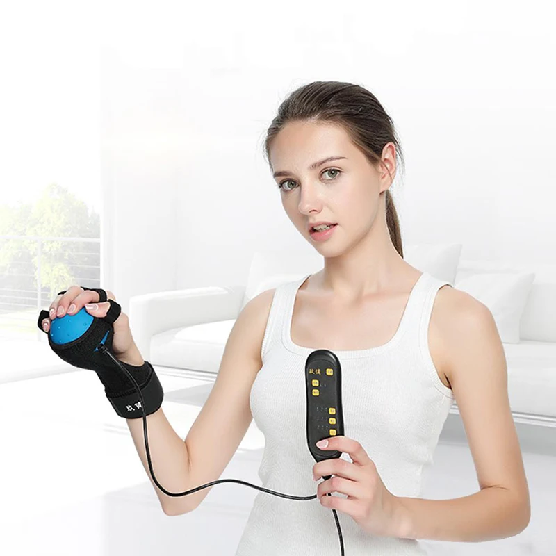 Electric Fingers Massager Hands Infrared Therapy Massage Hot Compress Stroke Hemiplegia Finger