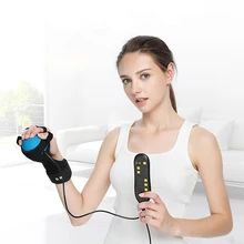 Electric Fingers Massager Hands Infrared Therapy Massage Hot Compress Stroke Hemiplegia Finger Recovery Training Ball anti spasticity ball fingers apart hand far infrared impairment finger orthosis vibration massage rehabilitation exercise