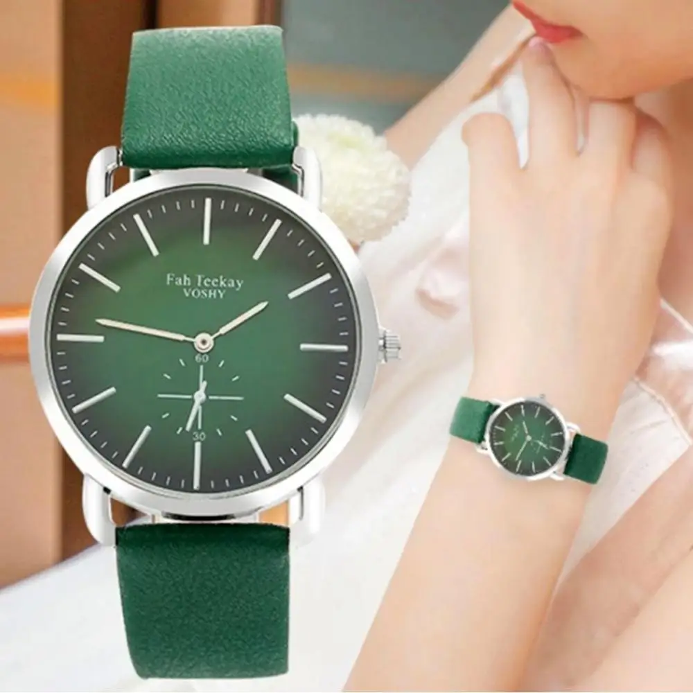 

2019 DIZIZID Color Women Watches Multicolor Bracelet Fashion Leather Strap Quartz Ladies Watch Thin Steel Female Wristwatch