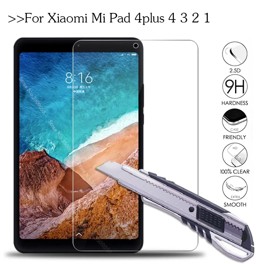 9H HD Screen Protector Tempered Glass For Xiaomi Mi Pad 4 Glass For