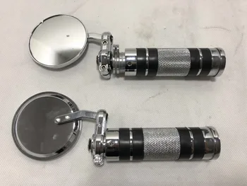 

Bobber Chopper XV250 CA250 Steed400 Shadow Modified 22/25MM Motorcycle Handle Grips With Side Mirrors Rearview Mirrors