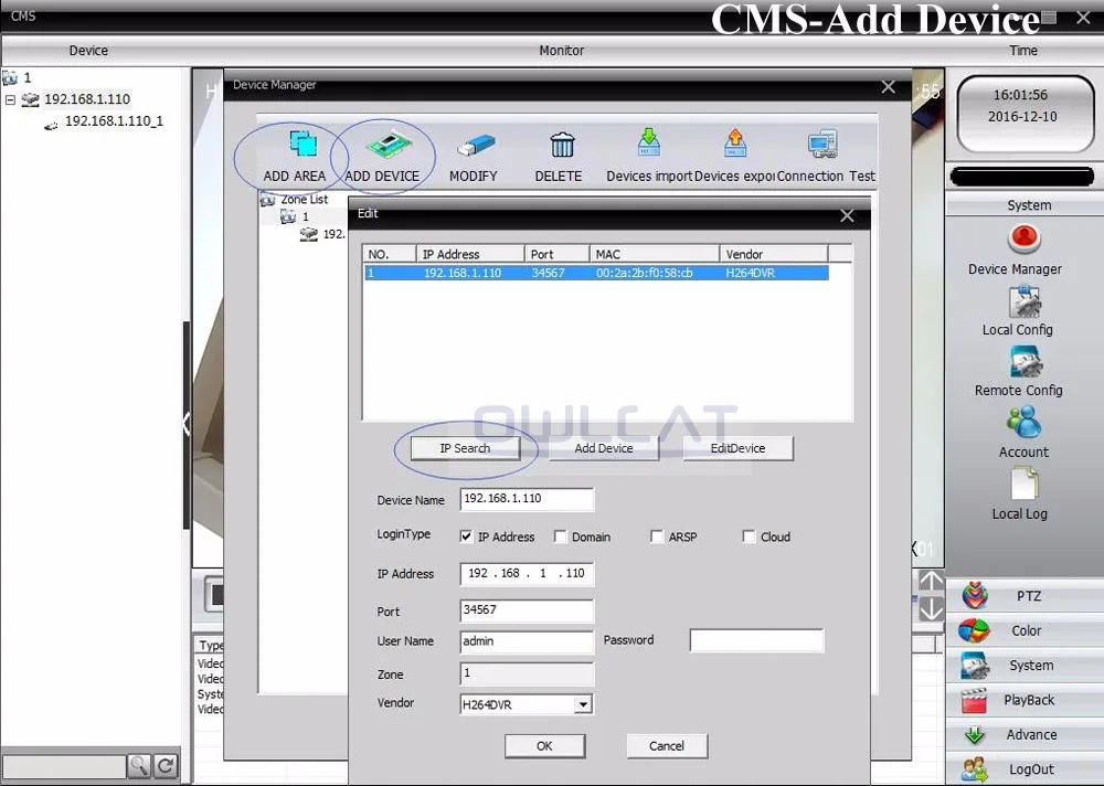 system- add device
