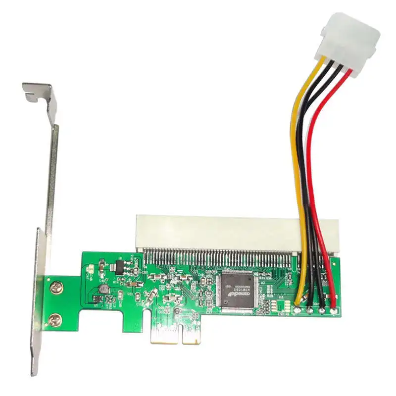 PCI-Express на PCI карта адаптера PCI-E X1/X4/X8/X16 слот с 4 Pin Мощность кабель карточная игра