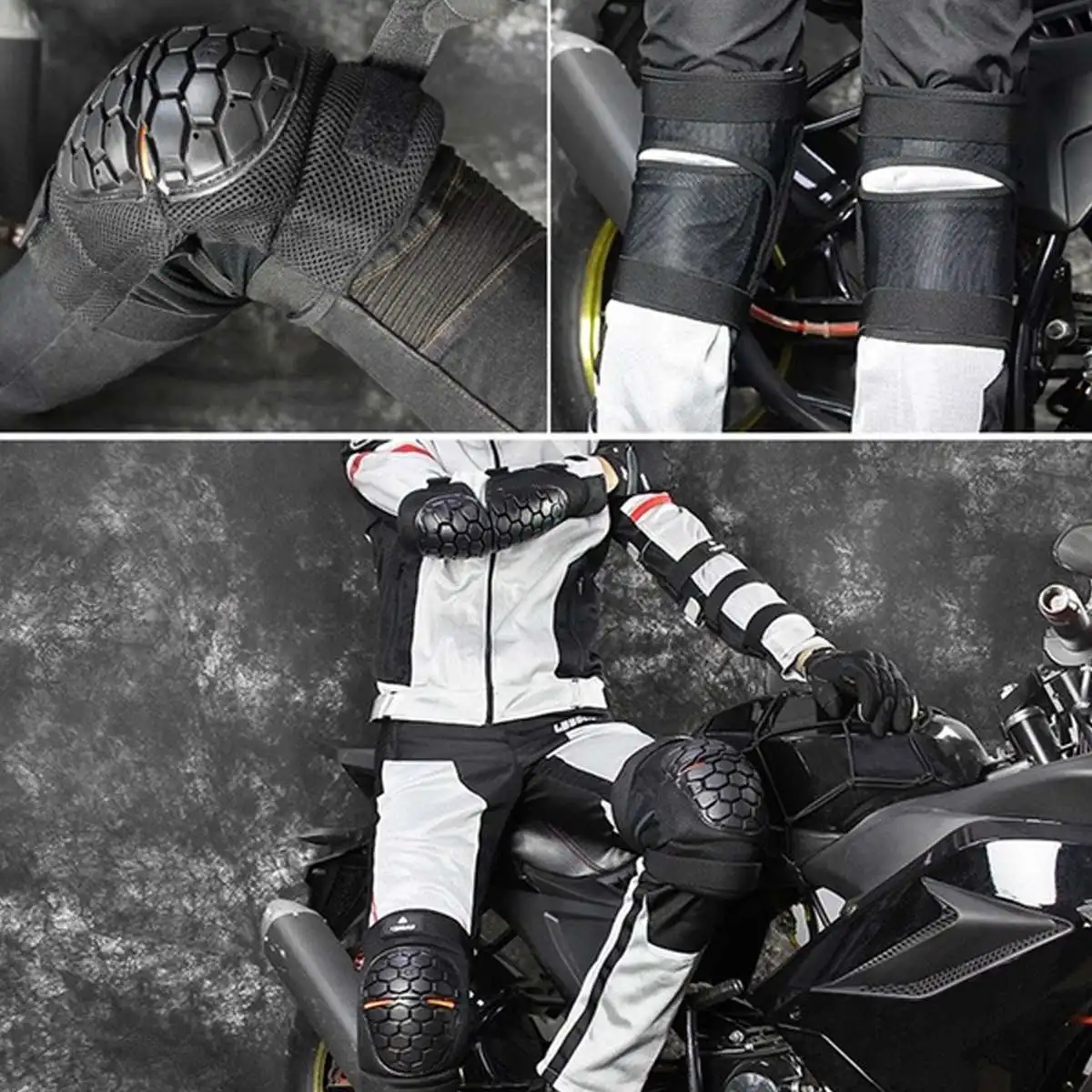 2pcs Protective Plate Knee Protector Guard Motorcycle Ski Snowboard Skating Protection Elbow Knee Pads