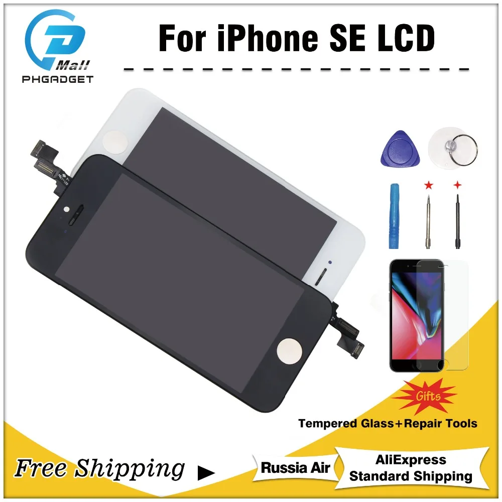 

1PCS LCD+Touch Screen For iPhone SE Display Display Replacement Digitizer Assembly With gift 100% test AAA