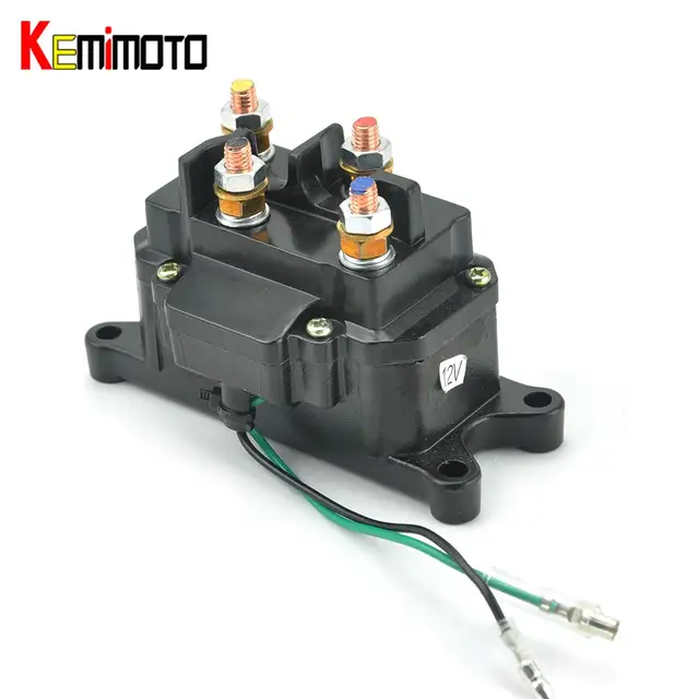 US 27 OFF KEMiMOTO For Polaris RZR 900 RZR 1000 XP ACE 570 Winch Solenoid Contactor ATV UTV For Ramsey Warn Superwinch Champion Winch In ATV