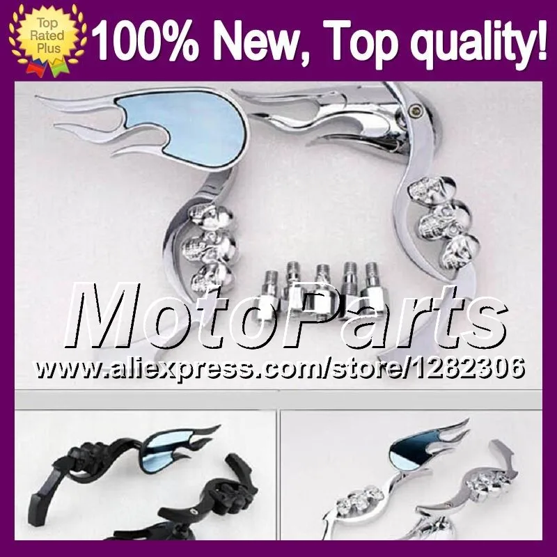 Ghost Skull Mirrors For YAMAHA YZFR6 YZF R6 YZF R6 YZF600 YZF 600 YZF R 6